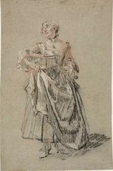 Studie van een vrouw