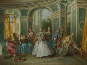 De vier leeftijden van de mens: Jeugd, ca. 1735