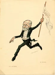 Portret van Marius Petipa, danser en choreograaf