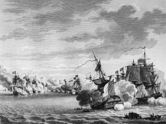 Oorlog van de Franse Revolutie en Anti-Revolutionaire Bewegingen: Slag van het Franse schip 