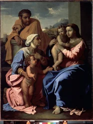 De Heilige Familie met Johannes de Doper en Sint-Elizabeth