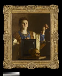De Waarheid houdt de ijdelheden van de wereld een spiegel voor, ca. 1630