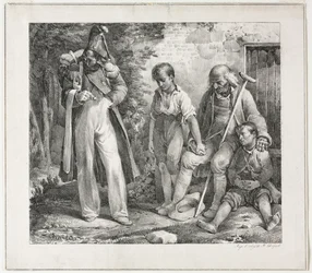 Bedelen om aalmoezen, 1819
