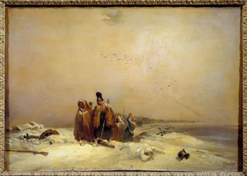 Episode van de Russische terugtocht Napoleontische oorlog (1812).