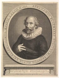 Portret van Abraham Bloemaert, 17e eeuw