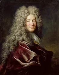 Portret van een man in een violette mantel, c.1700