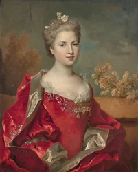 Portret van Louise de Rohan hertogin van Montbazon 1704-1780, 1725-1730