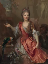 Portret van een vrouw, mogelijk Madame Claude Lambert de Thorigny..., 1696
