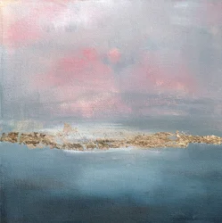 Roze lucht, gouden horizon