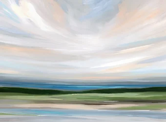 Rustig abstract landschap