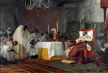 De laatste momenten van Charles-Emmanuel I van Savoye (1562-1630)