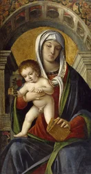 Drieluik Paneel met Madonna en Kind