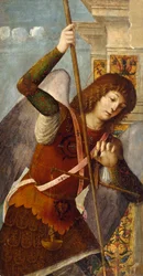 Drieluik Paneel met de Aartsengel Michaël