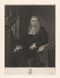 Portret van Hendrik Danielsz. Hooft, burgemeester van Amsterdam