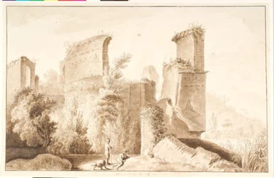 Ruïnes van de Apollotempel bij het Avernusmeer