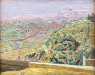 Uitzicht vanaf het kasteelplein, Cagnes
