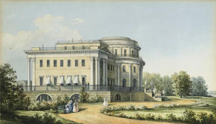 Het Jelaginpaleis in Sint-Petersburg, 1839