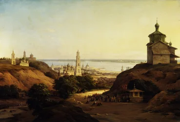 Uitzicht op Yuryev-Povolzhsky, 1851