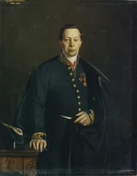 Portret van de kunstenaar Pyotr Basin 1794-1881
