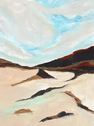 Abstrakt woestijnlandschap