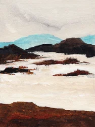 Abstrakt sneeuwlandschap