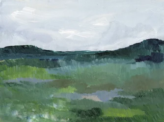 Groen abstract landschap