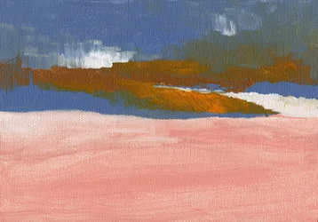Roze woestijnhorizon