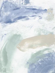 Rustgevend abstracte kusttaferel