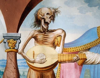 Dood speelt de mandola (detail)