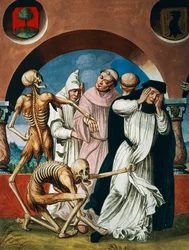 Dood met monniken (detail)