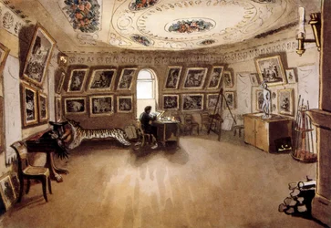 Zelfportret in een interieur