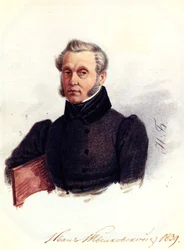 Portret van Decembrist Ivan Povalo-Shveikovsky 1787-1845, 1839