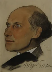 Portret van de dichter Andrei Bely 1880-1934, 1922