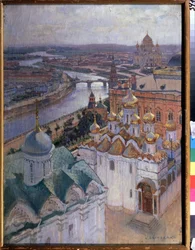 Uitzicht op Moskou vanaf de Ivan de Grote klokkentoren