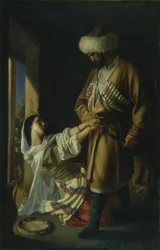 Leila en Khadji Abrek naar het gedicht van M. Lermontov, 1852
