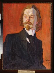 Portret van de dichter Konstantin Balmont