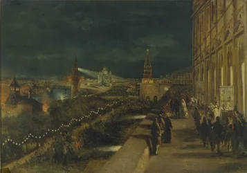 Verlichting van Moskou ter gelegenheid van de Kroning van Keizer Alexander III op 15 mei 1883, 1883