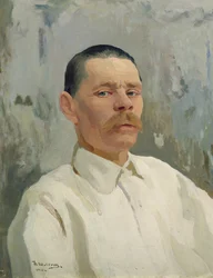 Portret van Maxim Gorky (1868-1939) 1910