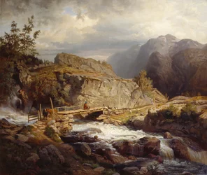 Rivier in de berg