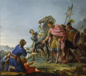 Trajanus (53-117) toont genade, 1765