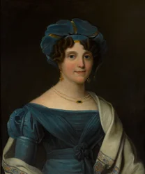 Lady Nicolls, vrouw van generaal-majoor Sir Jaspar Nicolls KCB, circa 1827