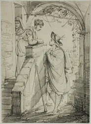 Vrouw en man in gesprek