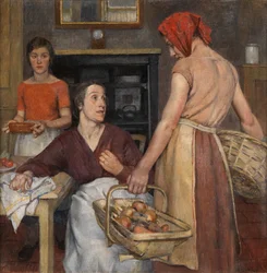 De keuken (olieverf op doek)
