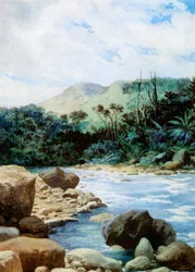 Landschap in Eromanga, Nieuwe Hebriden, 1908