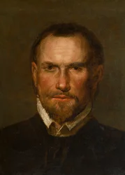 Portret van een onbekende bebaarde man