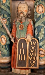 Mozes, detail van het altaarstuk