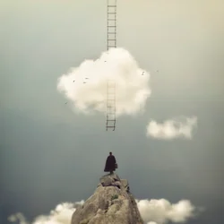 Ladder naar de wolken