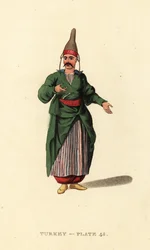 Kostuum van de banketbakker van het paleis van de sultan