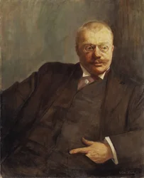 Portret van de dichter Gunnar Heiberg