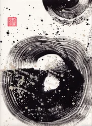 Circle Ink Abstraction 1